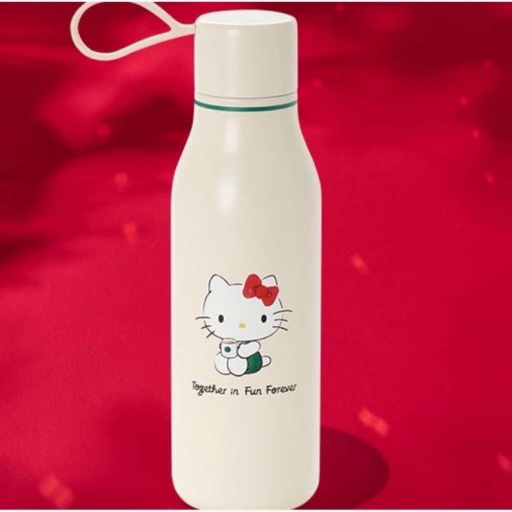 Hello Kitty White Water Bottle